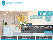 Tablet Screenshot of loudounsmilecenter.com